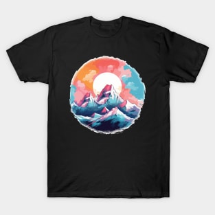 Mountain range illustration T-Shirt